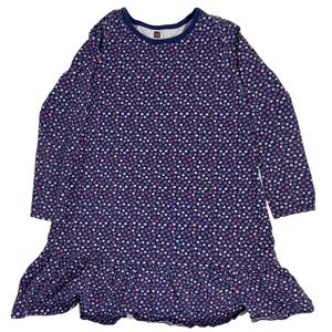 TEA COLLECTION: Floral, Long-Sleeve, Drop Waist Dress, Size 7